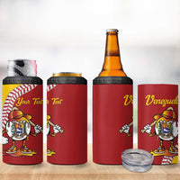 Venezuela 2026 Baseball Custom 4 in 1 Can Cooler Tumbler Go Champions Drip Style