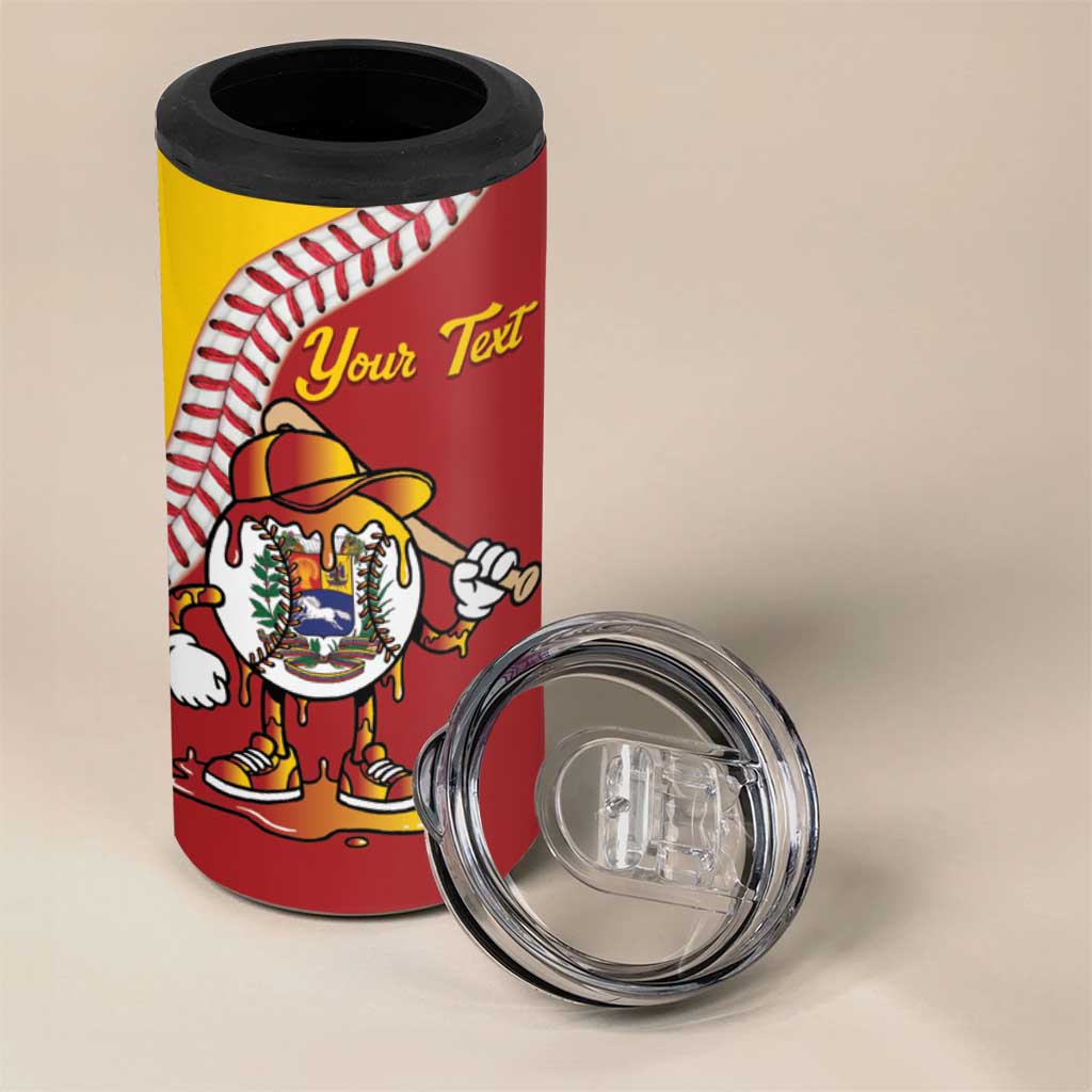 Venezuela 2026 Baseball Custom 4 in 1 Can Cooler Tumbler Go Champions Drip Style