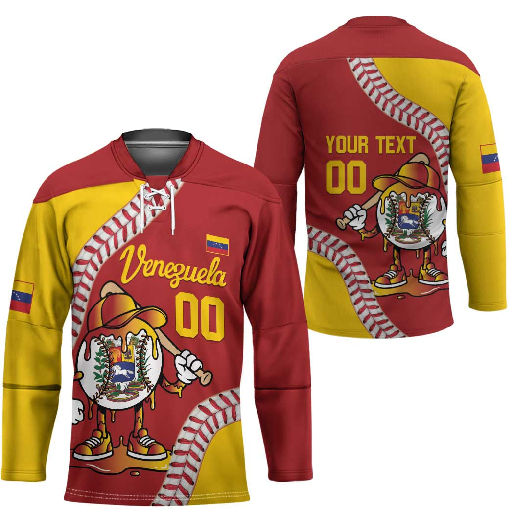 Venezuela 2026 Baseball Custom Hockey Jersey Go Champions Drip Style