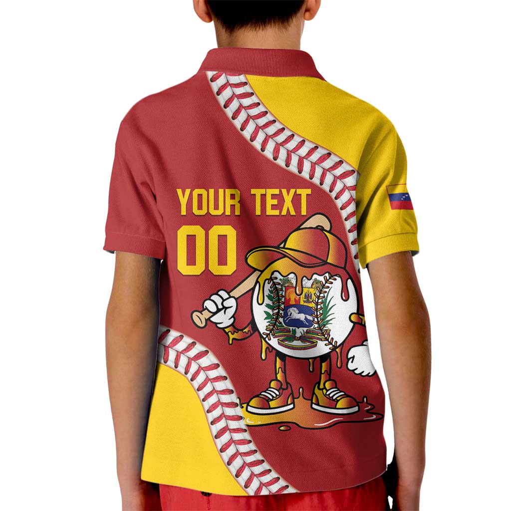 Venezuela 2026 Baseball Custom Kid Polo Shirt Go Champions Drip Style