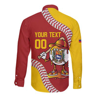 Venezuela 2026 Baseball Custom Long Sleeve Button Shirt Go Champions Drip Style