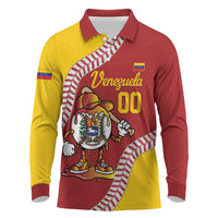 Venezuela 2026 Baseball Custom Long Sleeve Polo Shirt Go Champions Drip Style