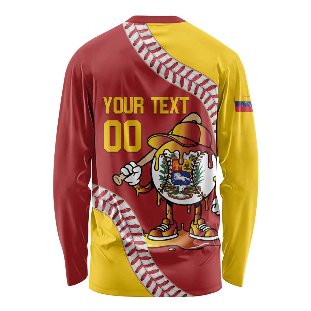 Venezuela 2026 Baseball Custom Long Sleeve Shirt Go Champions Drip Style
