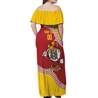 Venezuela 2026 Baseball Custom Off Shoulder Maxi Dress Go Champions Drip Style