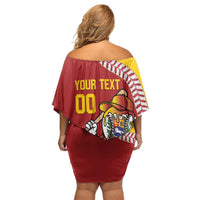 Venezuela 2026 Baseball Custom Off Shoulder Short Dress Go Champions Drip Style
