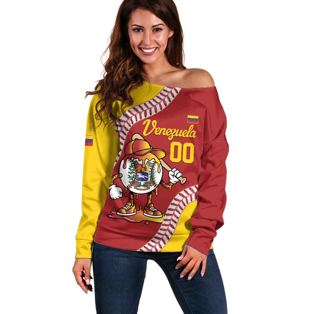 Venezuela 2026 Baseball Custom Off Shoulder Sweater Go Champions Drip Style