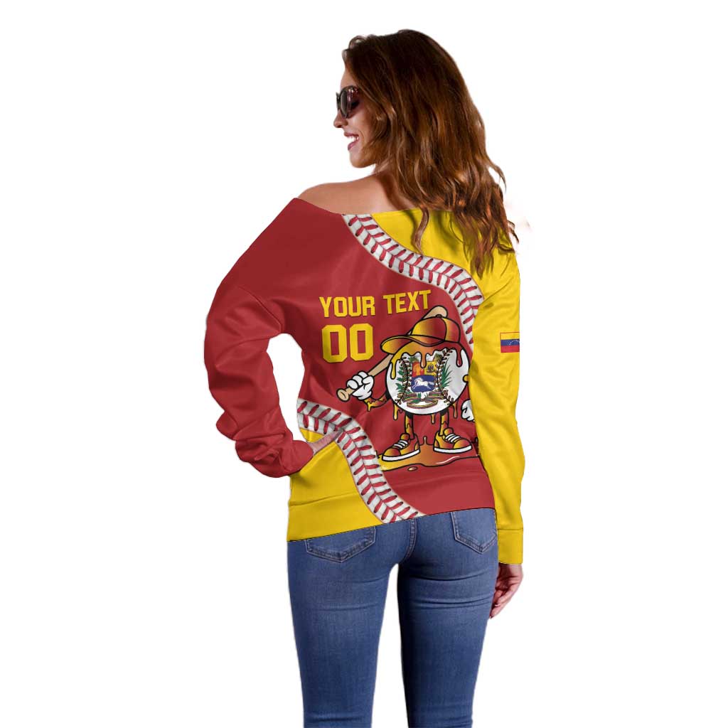 Venezuela 2026 Baseball Custom Off Shoulder Sweater Go Champions Drip Style