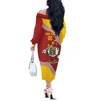 Venezuela 2026 Baseball Custom Off The Shoulder Long Sleeve Dress Go Champions Drip Style