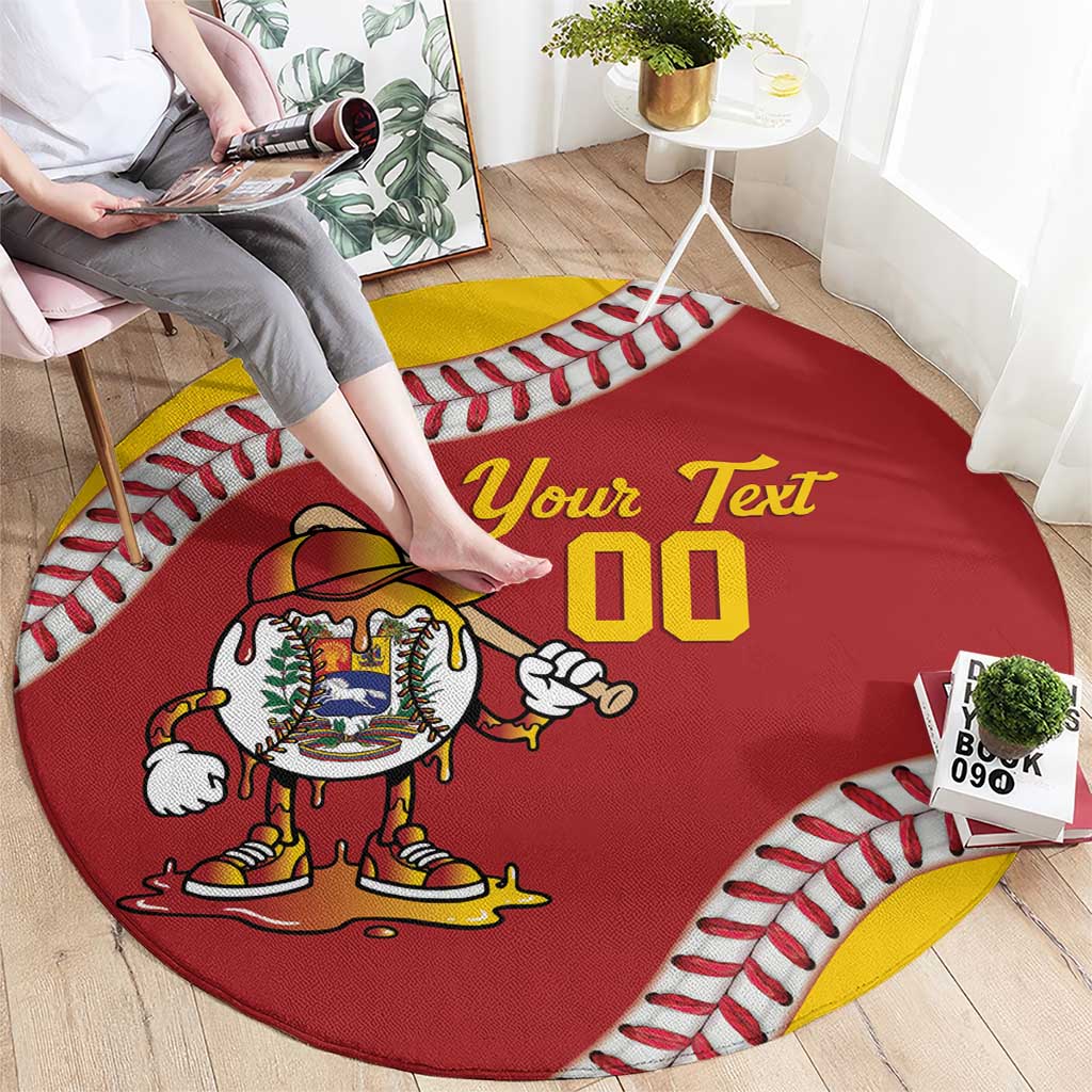 Venezuela 2026 Baseball Custom Round Carpet Go Champions Drip Style