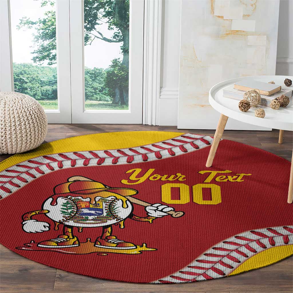 Venezuela 2026 Baseball Custom Round Carpet Go Champions Drip Style