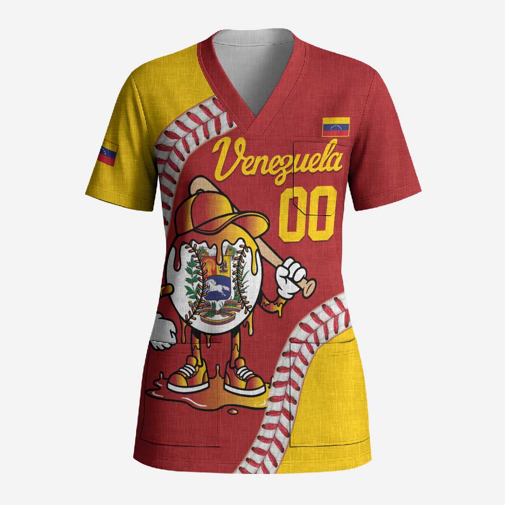 Venezuela 2026 Baseball Custom Scrub Top Go Champions Drip Style