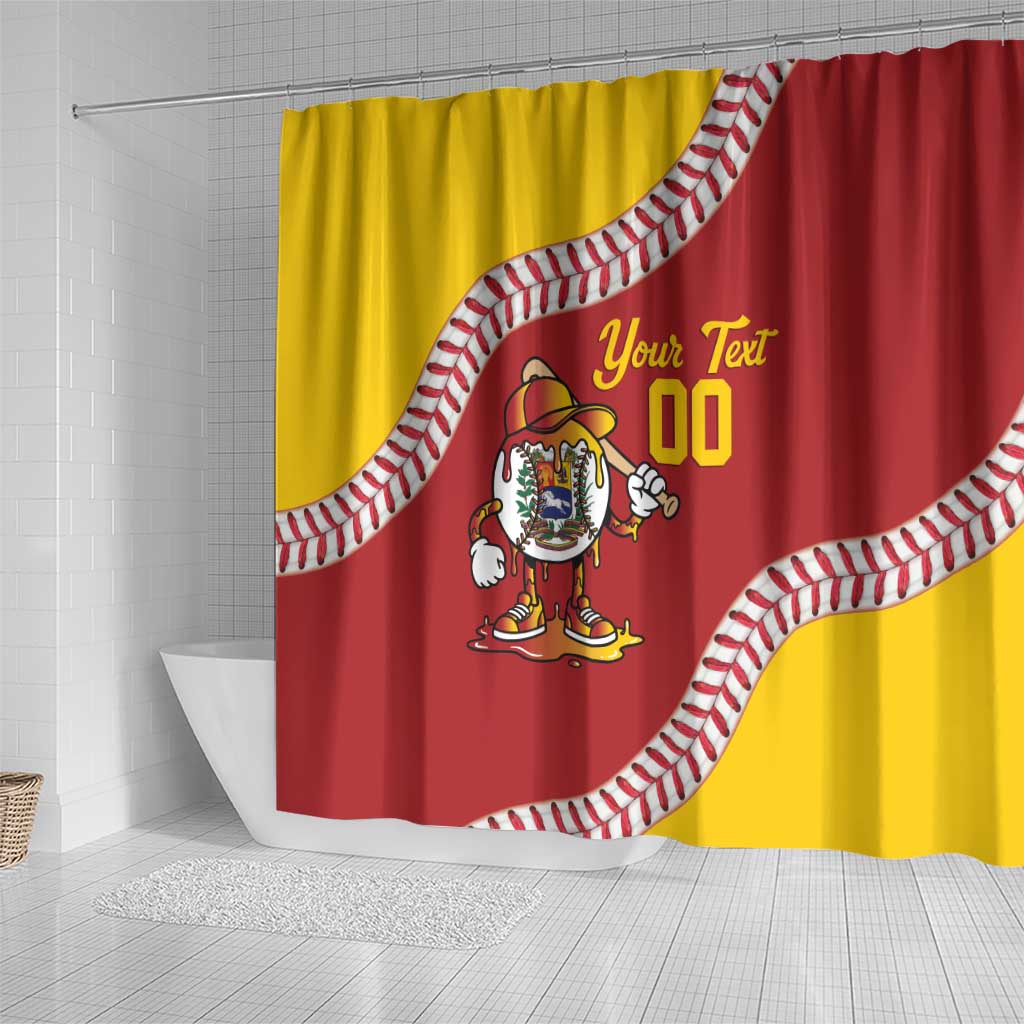 Venezuela 2026 Baseball Custom Shower Curtain Go Champions Drip Style
