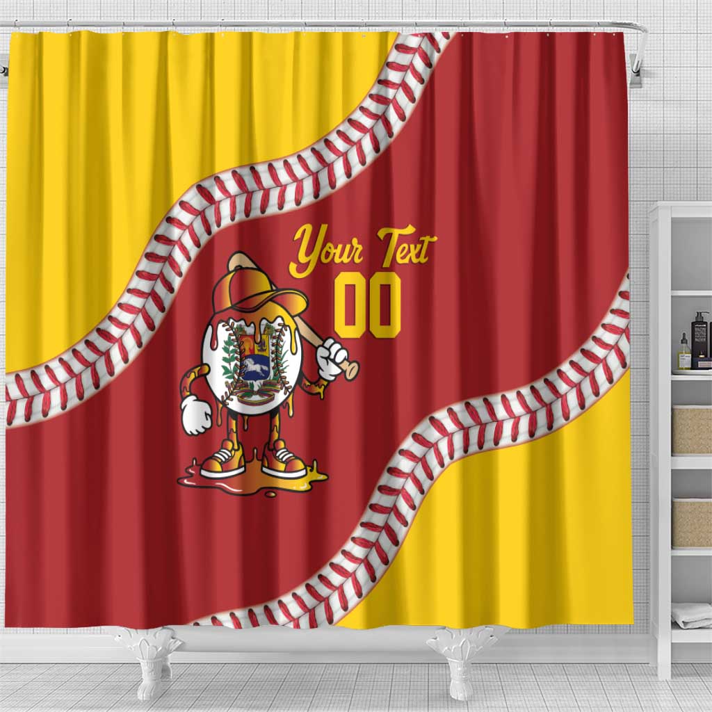 Venezuela 2026 Baseball Custom Shower Curtain Go Champions Drip Style