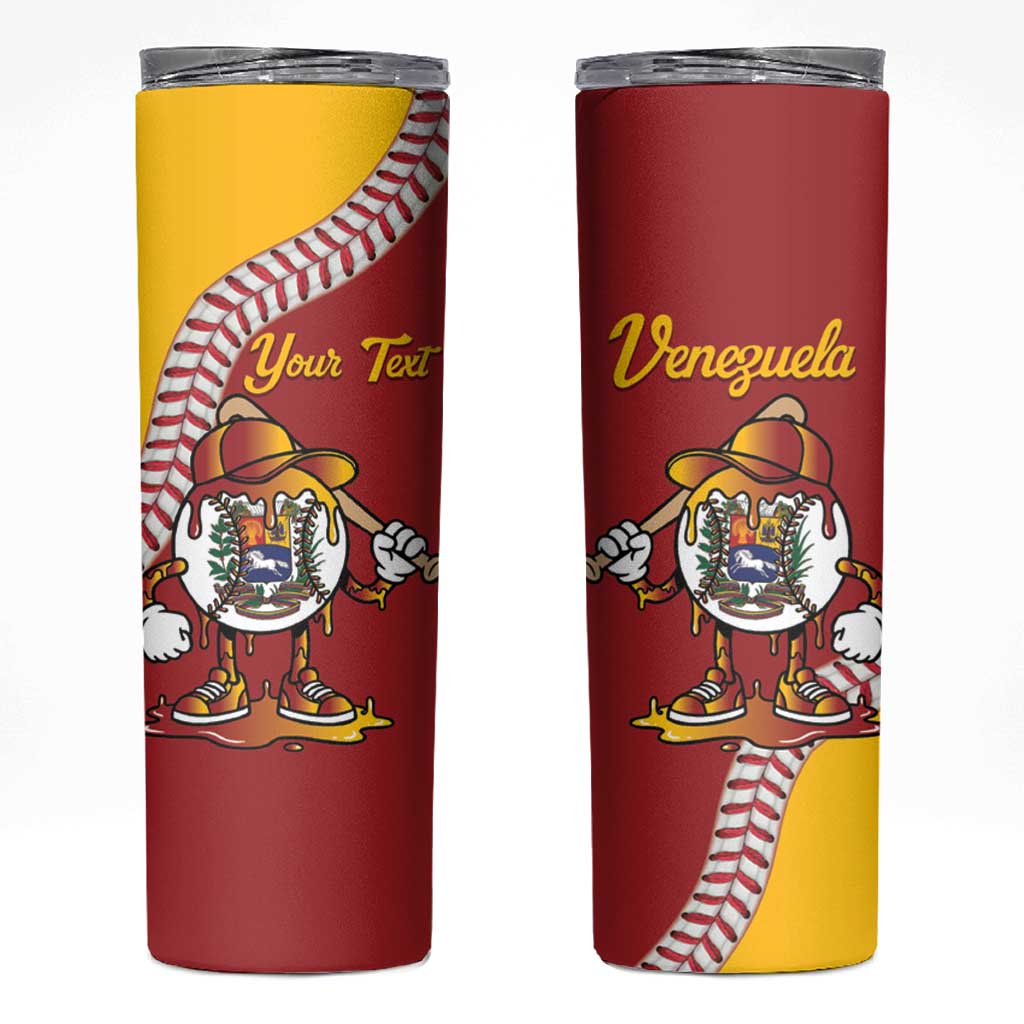 Venezuela 2026 Baseball Custom Skinny Tumbler Go Champions Drip Style
