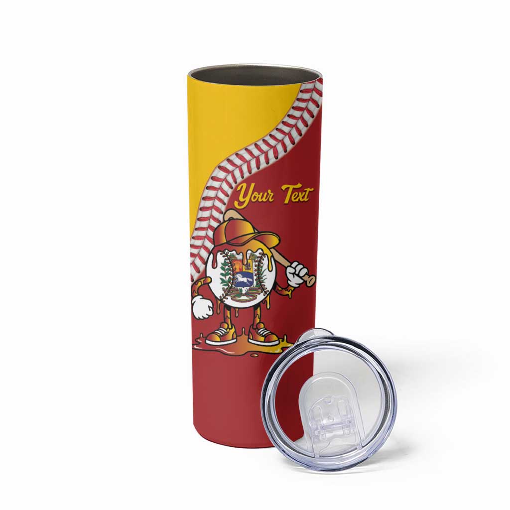 Venezuela 2026 Baseball Custom Skinny Tumbler Go Champions Drip Style