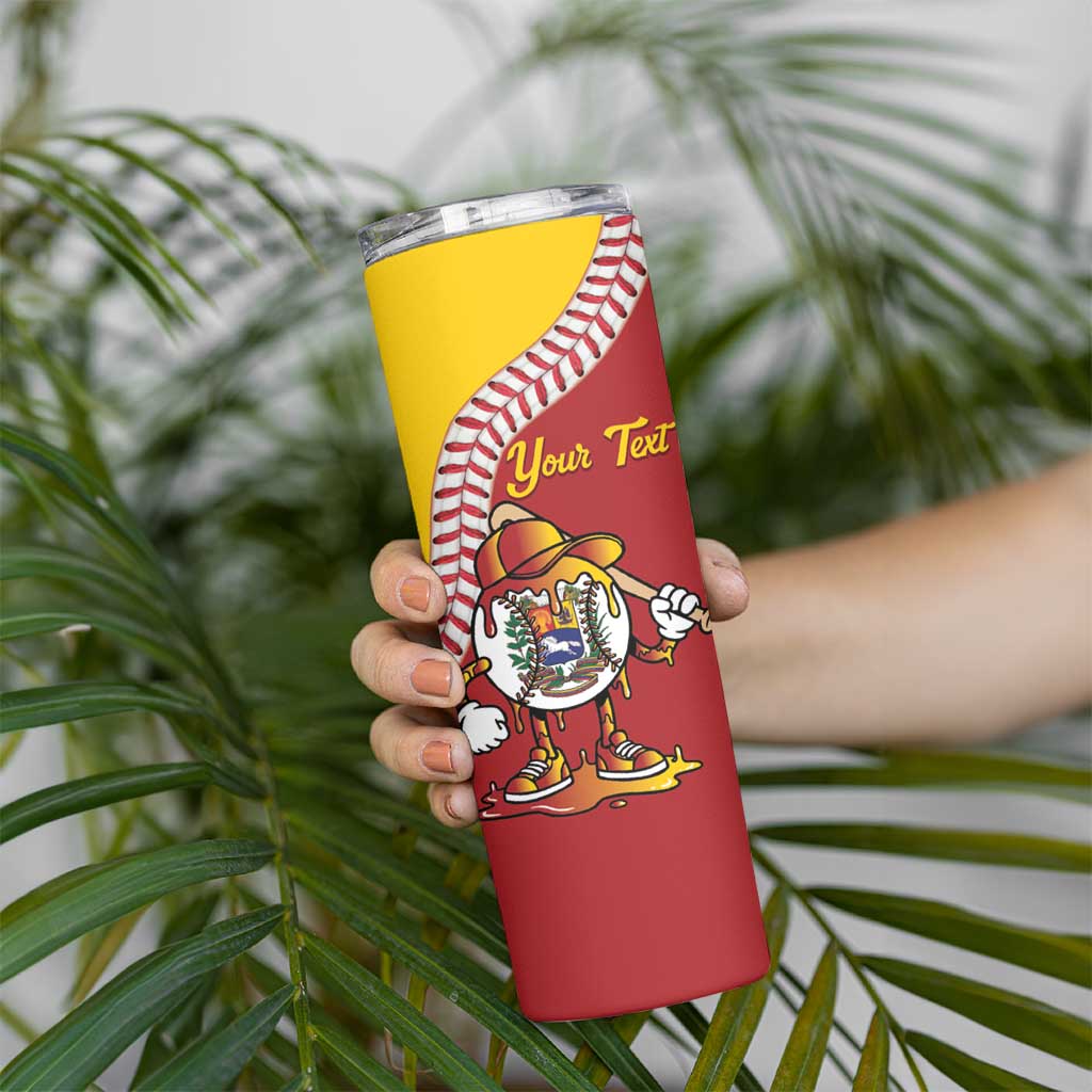 Venezuela 2026 Baseball Custom Skinny Tumbler Go Champions Drip Style