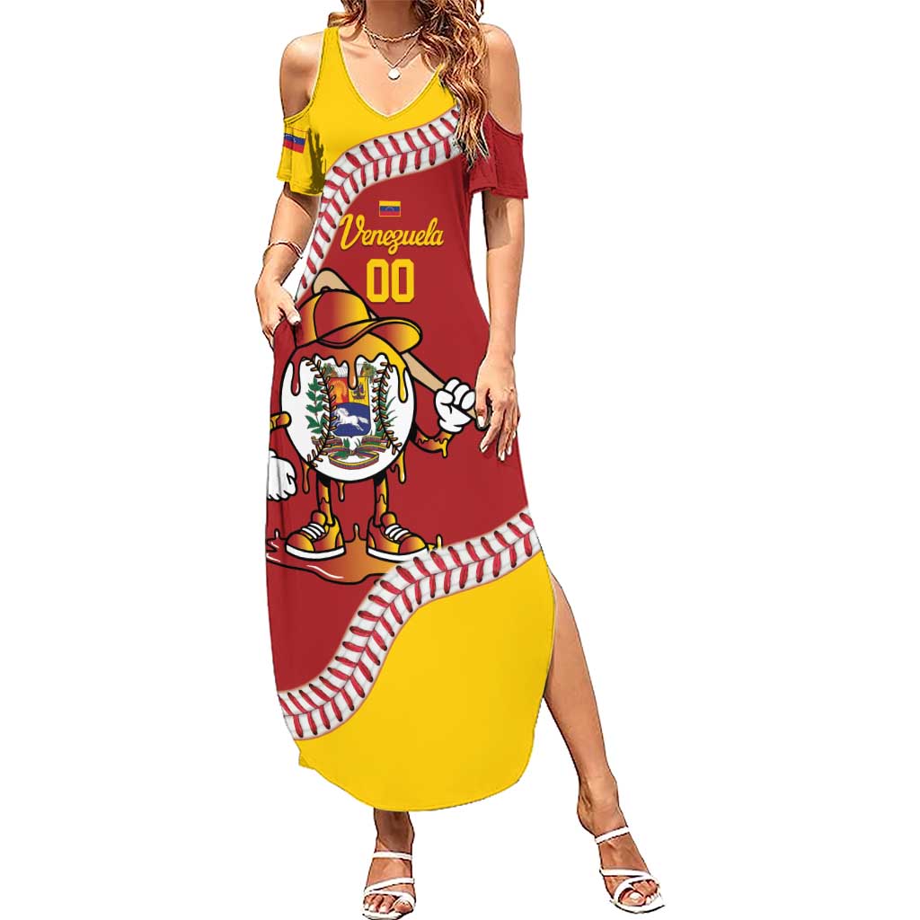 Venezuela 2026 Baseball Custom Summer Maxi Dress Go Champions Drip Style