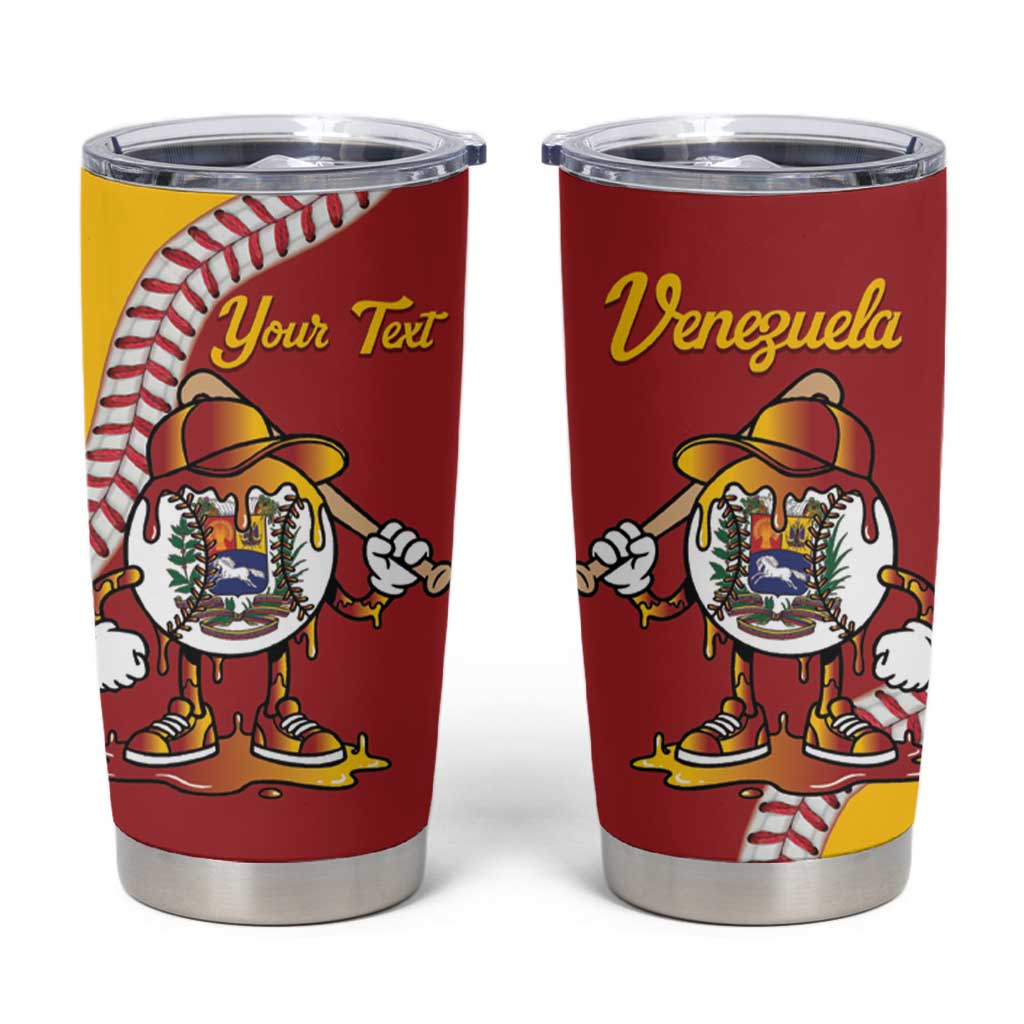 Venezuela 2026 Baseball Custom Tumbler Cup Go Champions Drip Style