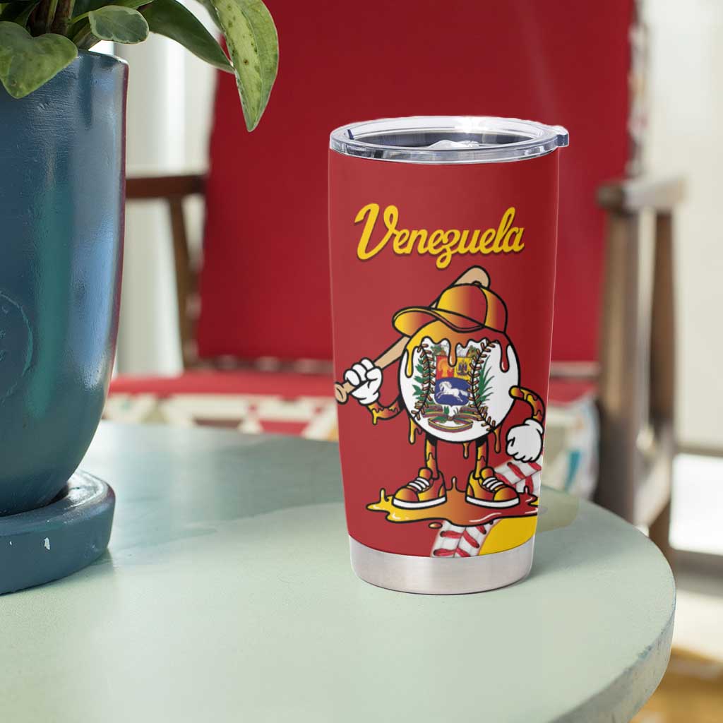 Venezuela 2026 Baseball Custom Tumbler Cup Go Champions Drip Style