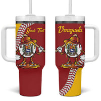 Venezuela 2026 Baseball Custom Tumbler With Handle Go Champions Drip Style