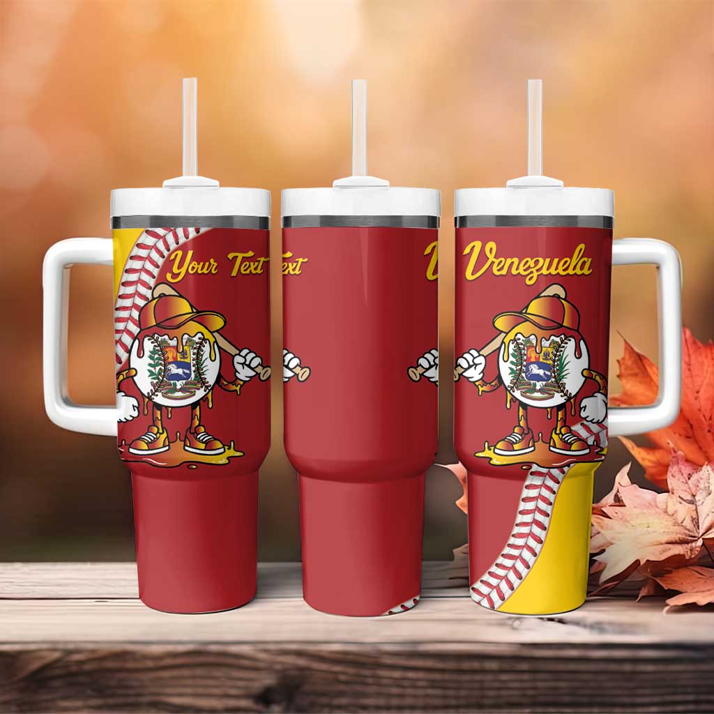 Venezuela 2026 Baseball Custom Tumbler With Handle Go Champions Drip Style