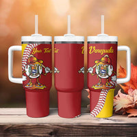 Venezuela 2026 Baseball Custom Tumbler With Handle Go Champions Drip Style