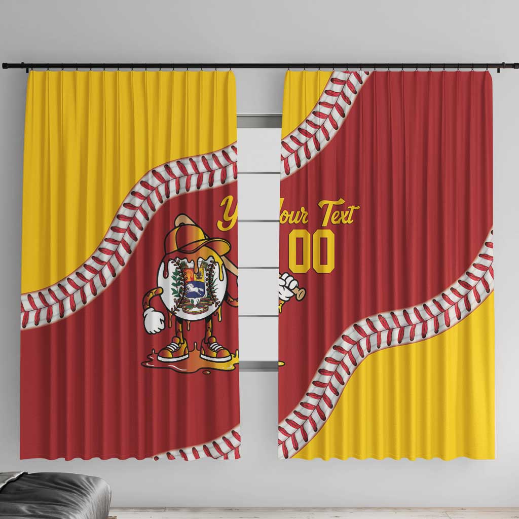 Venezuela 2026 Baseball Custom Window Curtain Go Champions Drip Style