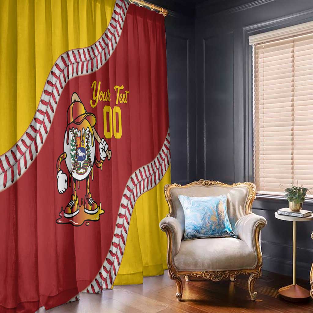 Venezuela 2026 Baseball Custom Window Curtain Go Champions Drip Style