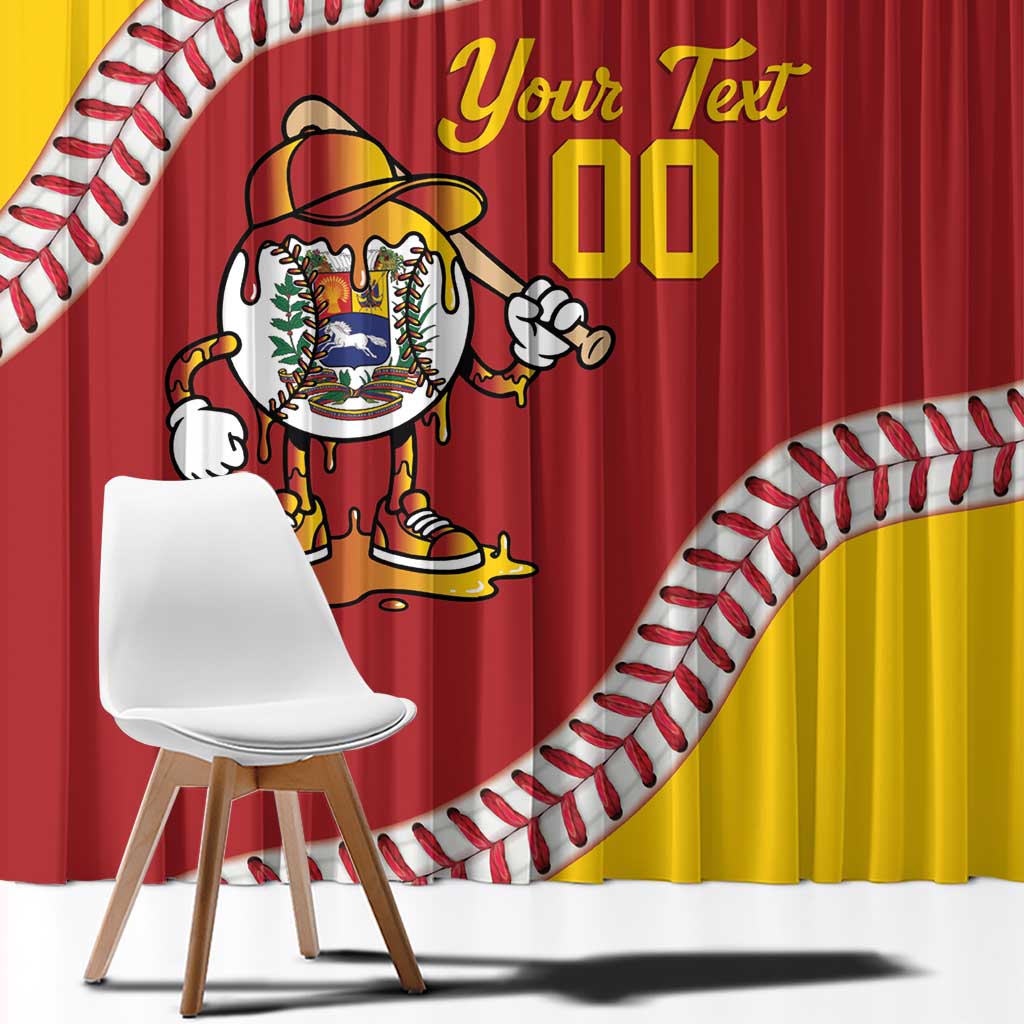 Venezuela 2026 Baseball Custom Window Curtain Go Champions Drip Style