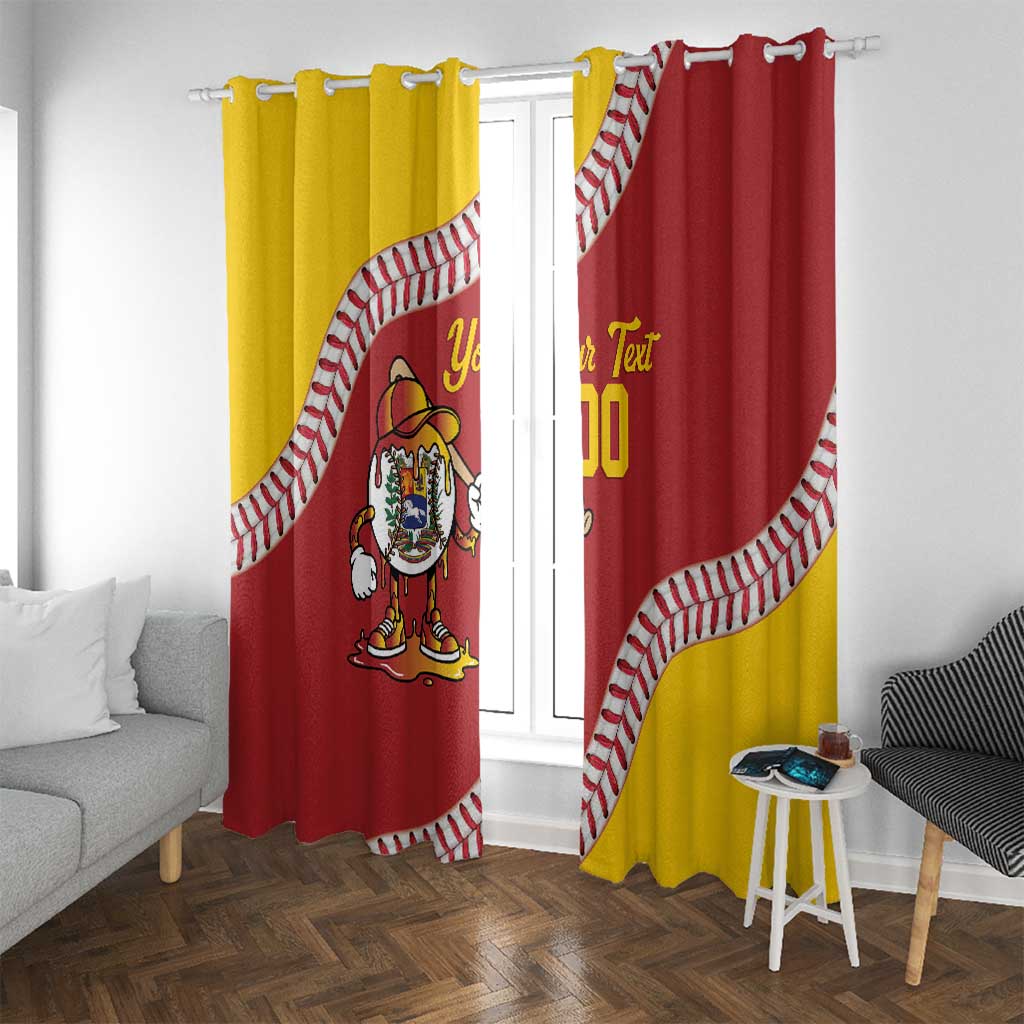 Venezuela 2026 Baseball Custom Window Curtain Go Champions Drip Style