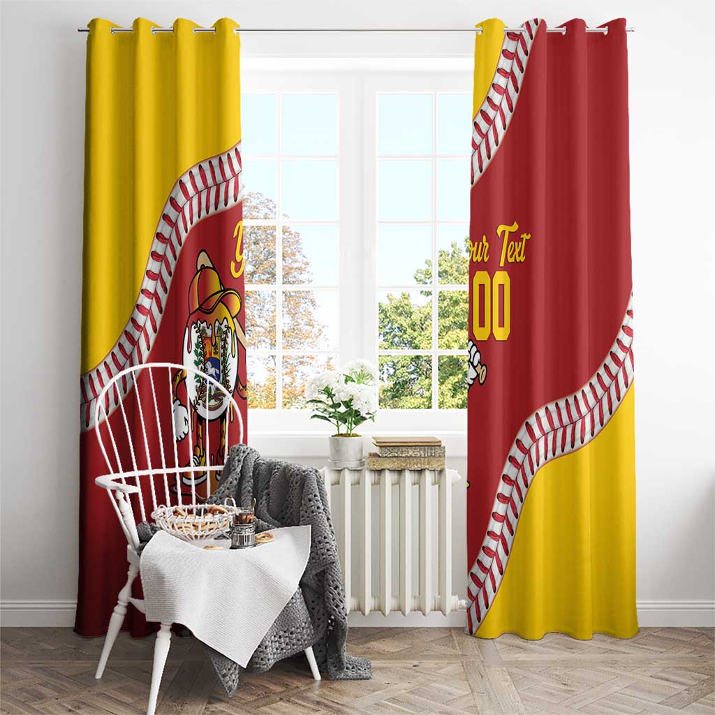 Venezuela 2026 Baseball Custom Window Curtain Go Champions Drip Style