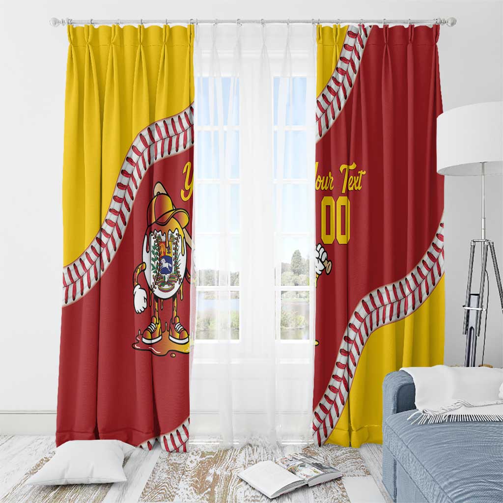 Venezuela 2026 Baseball Custom Window Curtain Go Champions Drip Style