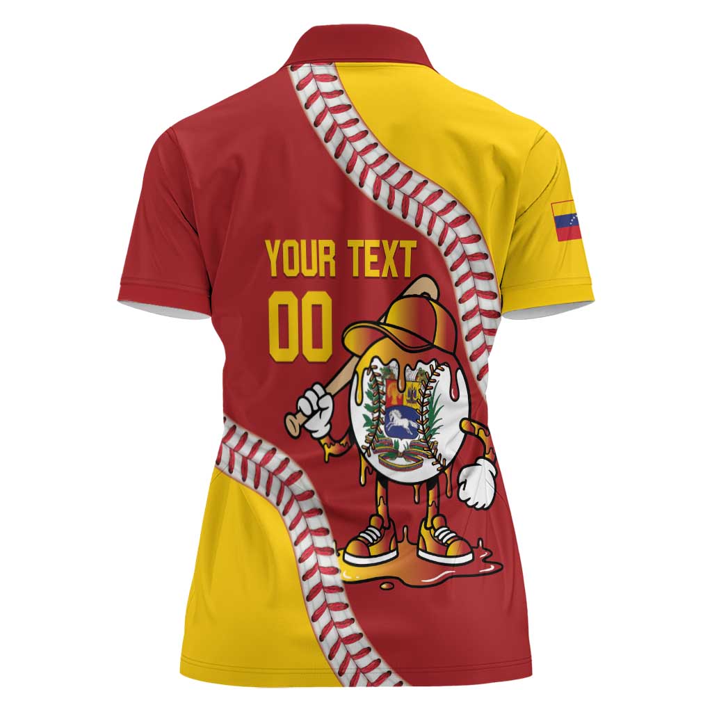 Venezuela 2026 Baseball Custom Women Polo Shirt Go Champions Drip Style