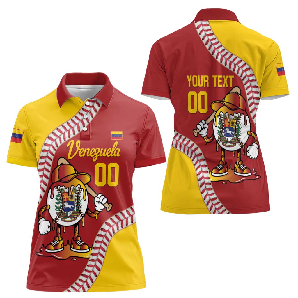 Venezuela 2026 Baseball Custom Women Polo Shirt Go Champions Drip Style