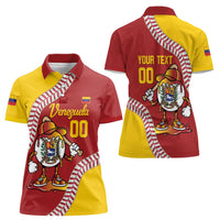 Venezuela 2026 Baseball Custom Women Polo Shirt Go Champions Drip Style