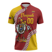 Venezuela 2026 Baseball Custom Zipper Polo Shirt Go Champions Drip Style
