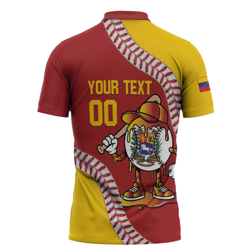 Venezuela 2026 Baseball Custom Zipper Polo Shirt Go Champions Drip Style