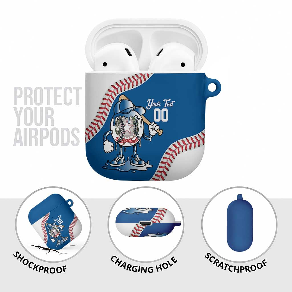 Italy 2026 Baseball Custom AirPods Case Go Champions Drip Style