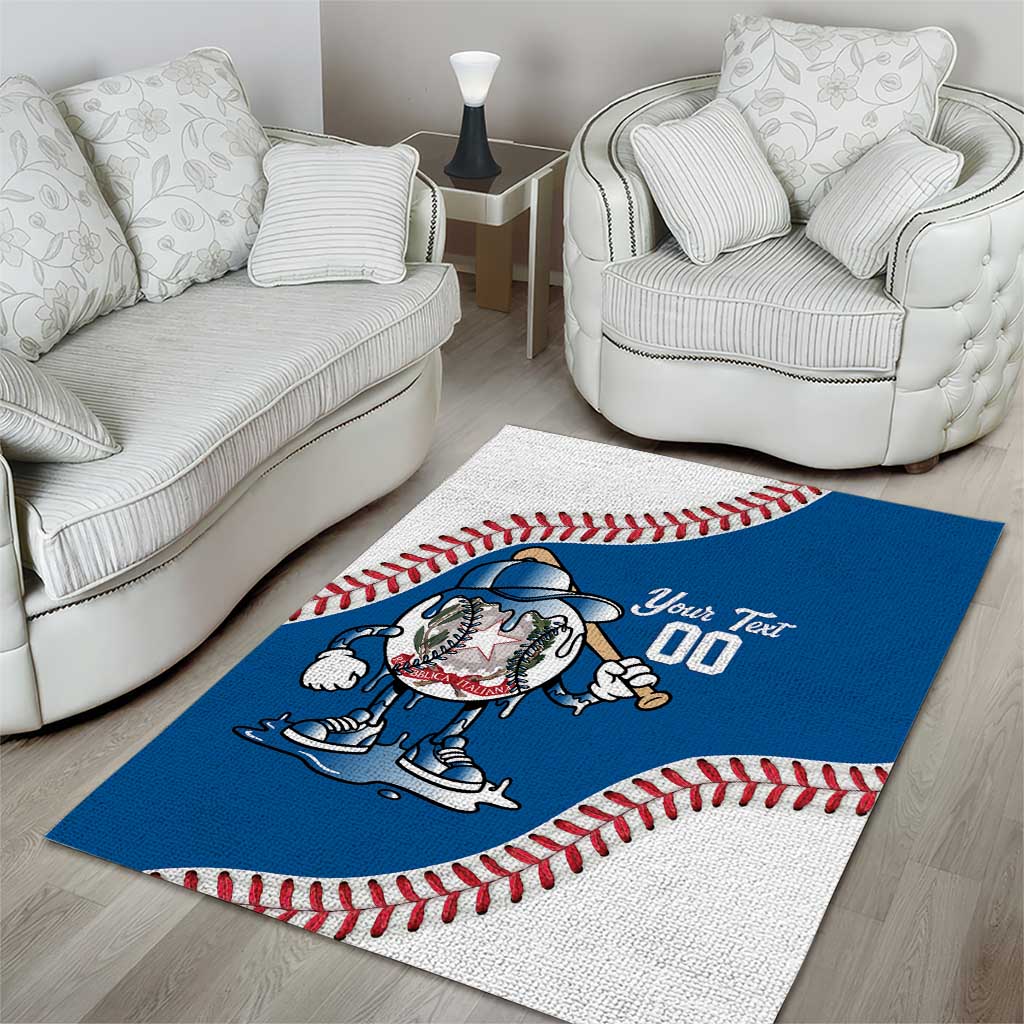 Italy 2026 Baseball Custom Area Rug Go Champions Drip Style