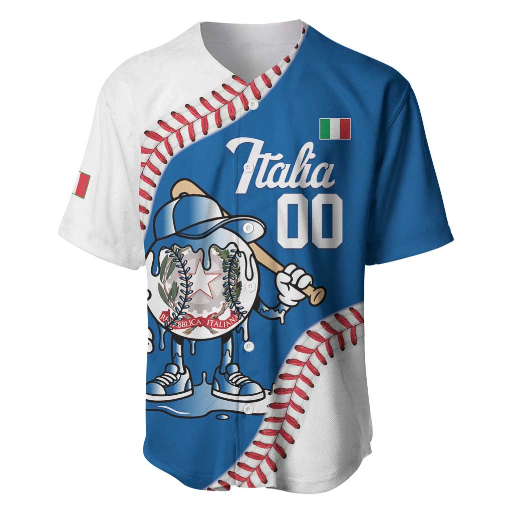 Italy 2026 Baseball Custom Baseball Jersey Go Champions Drip Style