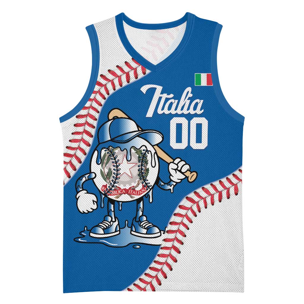 Italy 2026 Baseball Custom Basketball Jersey Go Champions Drip Style
