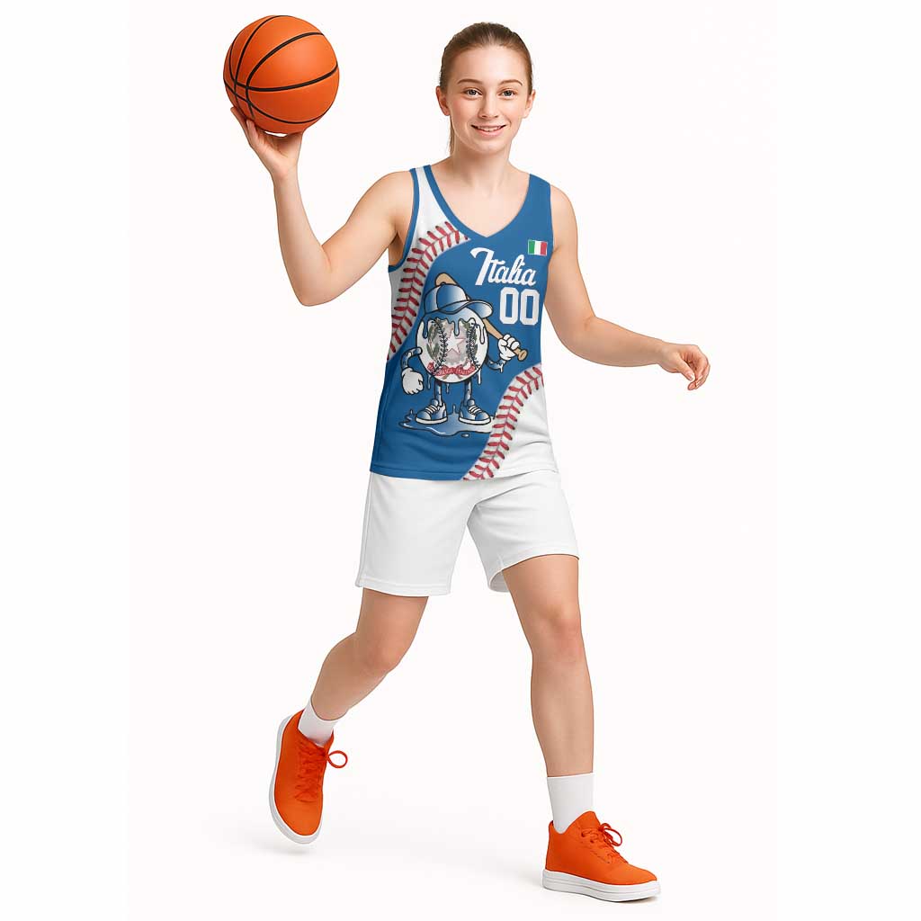 Italy 2026 Baseball Custom Basketball Jersey Go Champions Drip Style