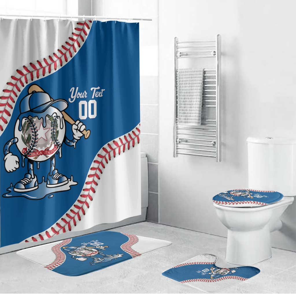 Italy 2026 Baseball Custom Bathroom Set Go Champions Drip Style