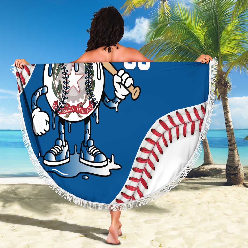 Italy 2026 Baseball Custom Beach Blanket Go Champions Drip Style