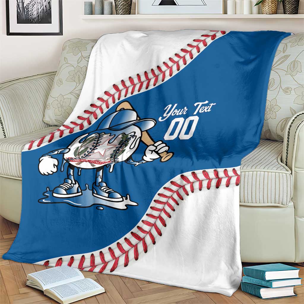Italy 2026 Baseball Custom Blanket Go Champions Drip Style