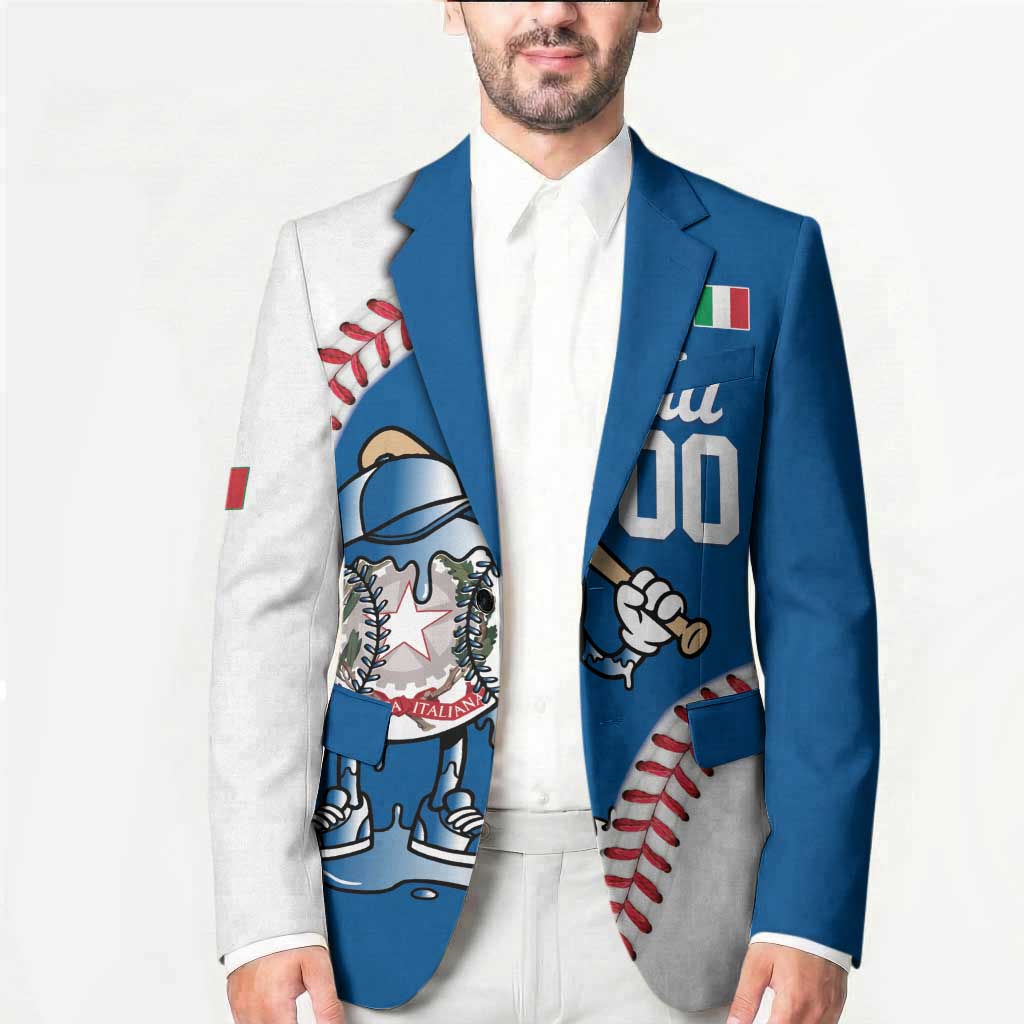 Italy 2026 Baseball Custom Blazer Go Champions Drip Style