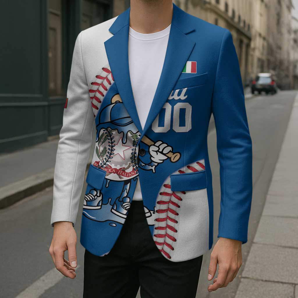 Italy 2026 Baseball Custom Blazer Go Champions Drip Style