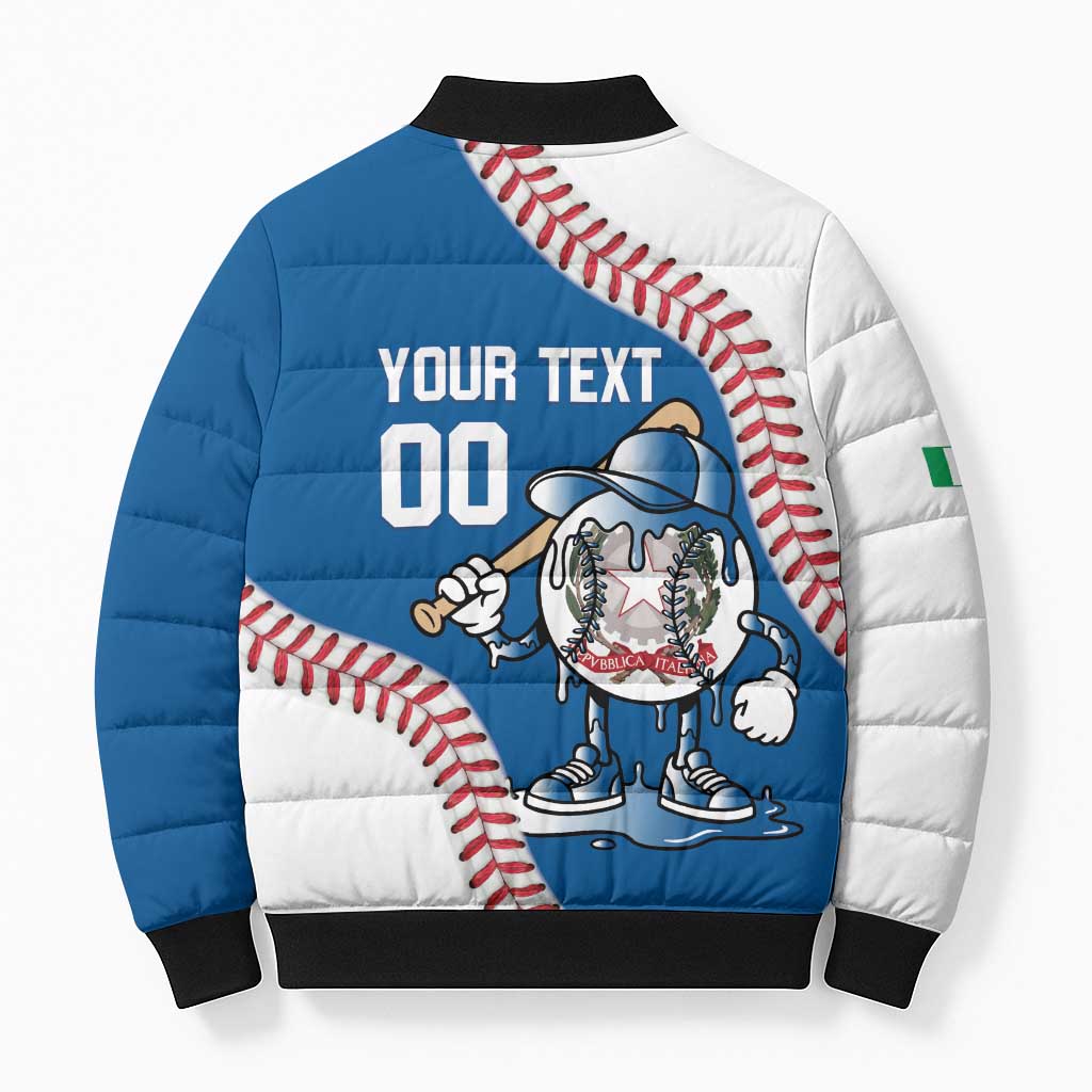 Italy 2026 Baseball Custom Bomber Puffer Jacket Go Champions Drip Style