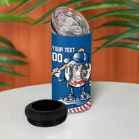 Italy 2026 Baseball Custom 4 in 1 Can Cooler Tumbler Go Champions Drip Style