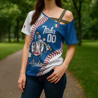Italy 2026 Baseball Custom Cross Shoulder Shirt Go Champions Drip Style